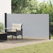 vidaXL Utfällbar sidomarkis Grå 500 x 140 cm Polyester