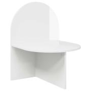 vidaXL Sängbord Vit högglans 48 x 49 x 65 cm Konstruerat trä