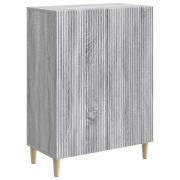 vidaXL Sideboard Grå sonoma-ek 66 x 34,5 x 90 cm Konstruerat trä