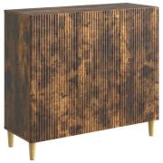vidaXL Sideboard Rökt ek 89 x 34,5 x 80 cm Konstruerat trä