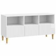 vidaXL TV-skåp Vit högglans 102 x 34,5 x 50 cm Konstruerat trä