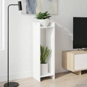 vidaXL Växtställ med hylla Vit 30 x 30 x 100 cm Konstruerat trä