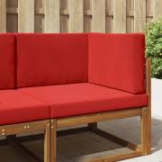 vidaXL Utomhus Soffa Kudde 3 pcs Röd Polyester