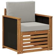 vidaXL Utomhus Mellansoffa Naturlig