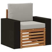 vidaXL Utomhus Mellansoffa Naturlig