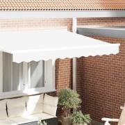 vidaXL Markiskappa Ersättning Vit 280 x 20 cm Polyester
