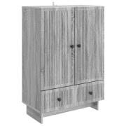 vidaXL Sideboard Grå Sonoma 66 x 34,5 x 95 cm Konstruerat trä