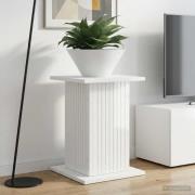 vidaXL Växtställ Vit högglans 30,5 x 30 x 43 cm Konstruerat trä