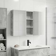 vidaXL Badrumsskåpsset 3 pcs 80 x 10,5 x 50 cm Konstruerat trä