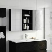 vidaXL Badrumsskåpsset 3 pcs 90 x 10,5 x 50 cm Konstruerat trä