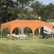 vidaXL Pop-up Partytält Orange 575 x 288 x 245 cm Oxford Tyg