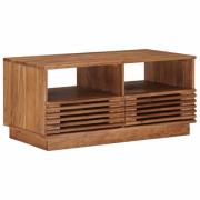 vidaXL Kaffeebord med låda Naturfärg 85 x 45,5 x 40 cm