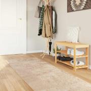 vidaXL Mattlöpare MARSA Beige 80 x 300 cm Polyester och PVC