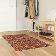 vidaXL Mattlöpare MARSA Flerfärgsdesign 100 x 150 cm Polyester och PVC