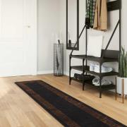 vidaXL Mattlöpare MARSA Svart 50 x 250 cm Polyester och PVC