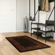 vidaXL Mattlöpare MARSA Svart 80 x 100 cm Polyester och PVC