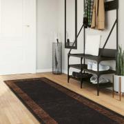 vidaXL Mattlöpare MARSA Svart 100 x 300 cm Polyester och PVC