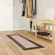 vidaXL Mattlöpare MARSA Svart 50 x 100 cm Polyester och PVC