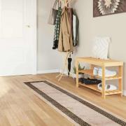 vidaXL Mattlöpare MARSA Svart 50 x 350 cm Polyester och PVC