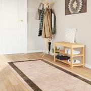 vidaXL Mattlöpare MARSA Svart 100 x 350 cm Polyester och PVC