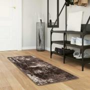 vidaXL Mattlöpare MARSA Svart 50 x 100 cm Polyester och PVC