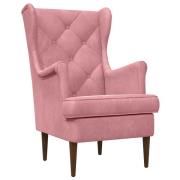 vidaXL fåtölj Rosa Sammet