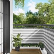 vidaXL Balkong Skärm 75 x 300 cm PU-belagt oxford alu