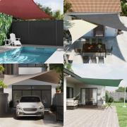 vidaXL Solskugge segel 6 x 2 m PU-belagd Oxford