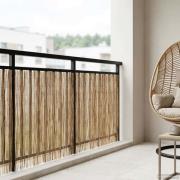 vidaXL Trädgårdsstängsel Karbomiserad 600 x 100 cm Vass