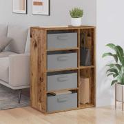 vidaXL Sideboard med låda Gammalt trä 60 x 33,5 x 84 cm