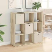 vidaXL Sideboard med låda Sonoma-ek 102 x 31 x 99,5 cm