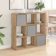 vidaXL Sideboard med låda Artisan Ek 102 x 31 x 99,5 cm