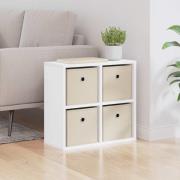 vidaXL Sideboard med låda Vit 49,5 x 22 x 47 cm