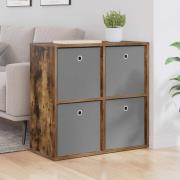 vidaXL Sideboard med låda Rökt ek 68,5 x 32 x 67 cm