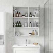 vidaXL Badrumsspegelskåp Vit 50 x 14,5 x 70 cm Konstruerat trä