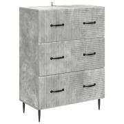 vidaXL Lådans skåp Betonggrå 66 x 34,5 x 89,5 cm Konstruerat trä
