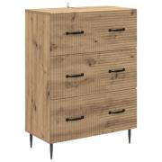 vidaXL Lådans skåp Artisan-ek 66 x 34,5 x 89,5 cm Konstruerat trä