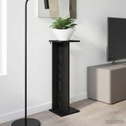 vidaXL Växtställ Svart Ek 25 x 25,5 x 80,5 cm Konstruerat trä