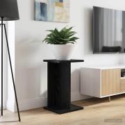 vidaXL Växtställ 2 pcs Svart Ek 25 x 25,5 x 40,5 cm Konstruerat trä