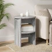 vidaXL Sidokabinett 2 pcs Grå Sonoma Ø40 x 50 cm Konstruerat trä