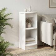 vidaXL Sidokabinett Vit Konstruerat trä