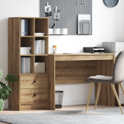 vidaXL Skrivbord med låda 2 pcs Artisan Ek