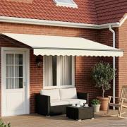 vidaXL Elektrisk Retraktabel Markis Kräm och antracit 5 x 3 m