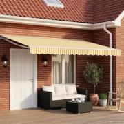 vidaXL Elektrisk Retraktabel Markis Orange 4,5 × 3 m