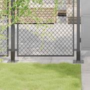 vidaXL Stolpbaser fyrkant 4 st antracit 51x51 mm pulverlackerat stål