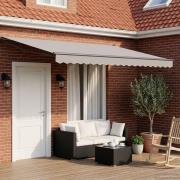 vidaXL Elektrisk utdragbar markisram Antracit 4 x 2 m Aluminium