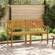 vidaXL Utomhusbänk Naturlig 150 x 55,5 x 90 cm Massivt Akaciaträ