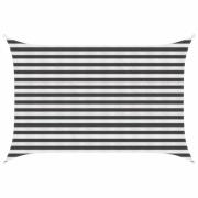 vidaXL Solsätt segel Antracit och vitt 2 x 3 m HDPE