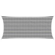 vidaXL Solsätt segel Antracit och vitt 2 x 4 m HDPE