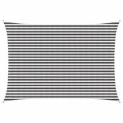 vidaXL Solsätt segel Antracit och vitt 3 x 6 m HDPE